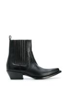 Saint Laurent Lukas Chelsea Cowboy Boots - Black
