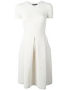 Salvatore Ferragamo Degrade Stripe Knit Dress, Women's, Size: Medium, White, Polyester/viscose