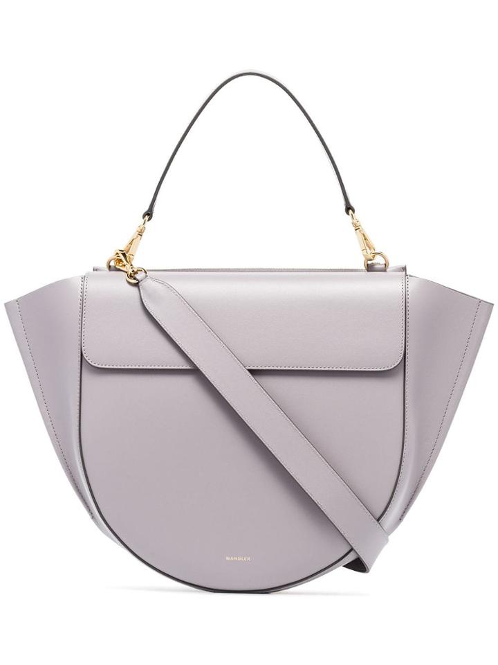 Wandler Hortensia Big Leather Shoulder Bag - Grey