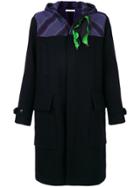Jw Anderson Contrast Panel Coat - Black