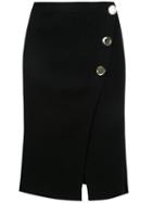 Each X Other - Button Detail Skirt - Women - Cotton/spandex/elastane - Xs, Black, Cotton/spandex/elastane
