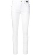 Versace Jeans Skinny Eyelet Jeans - White
