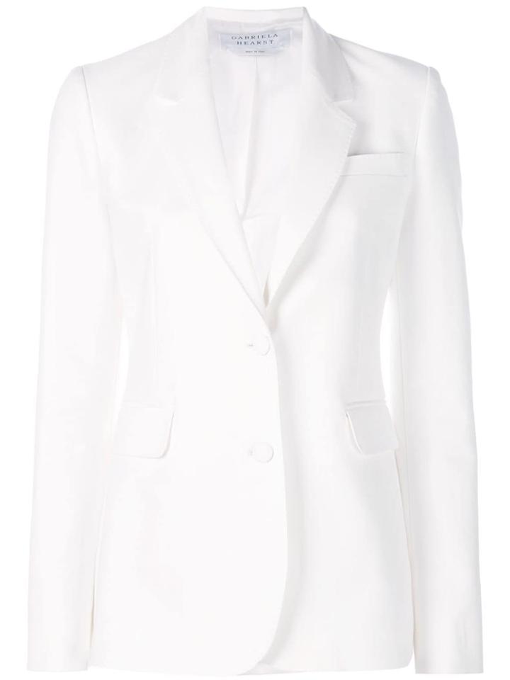 Gabriela Hearst Single Breasted Blazer - White