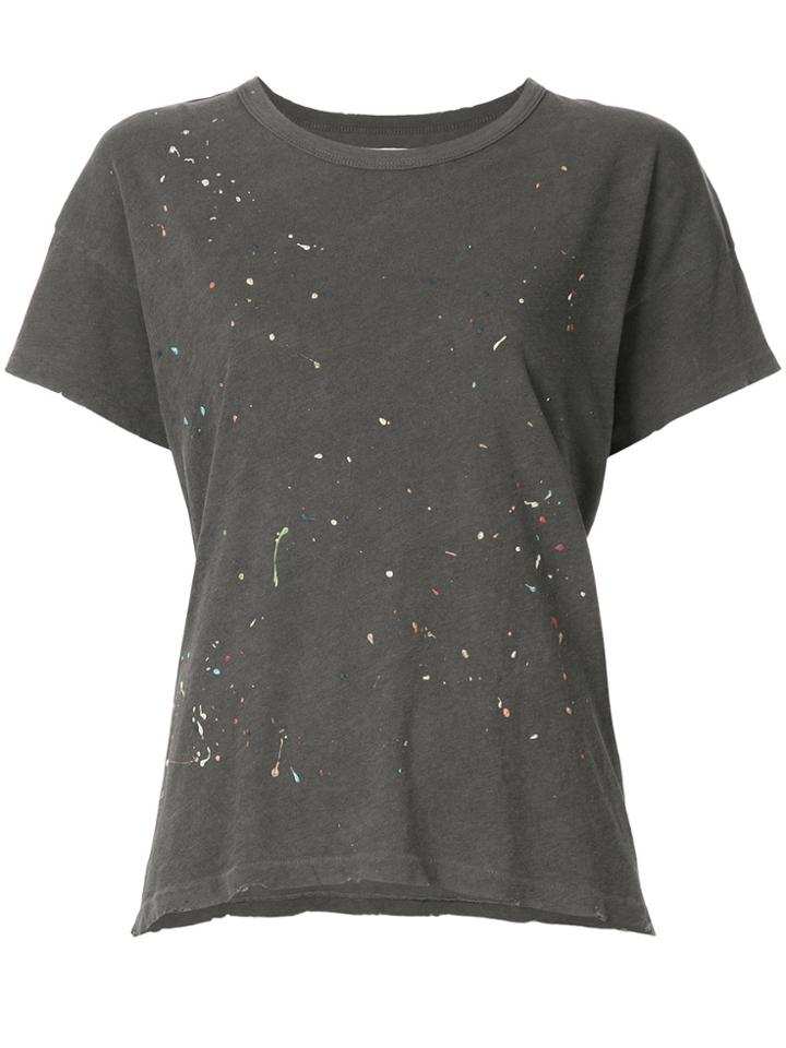The Great Splatter Paint Crew Neck T-shirt - Grey