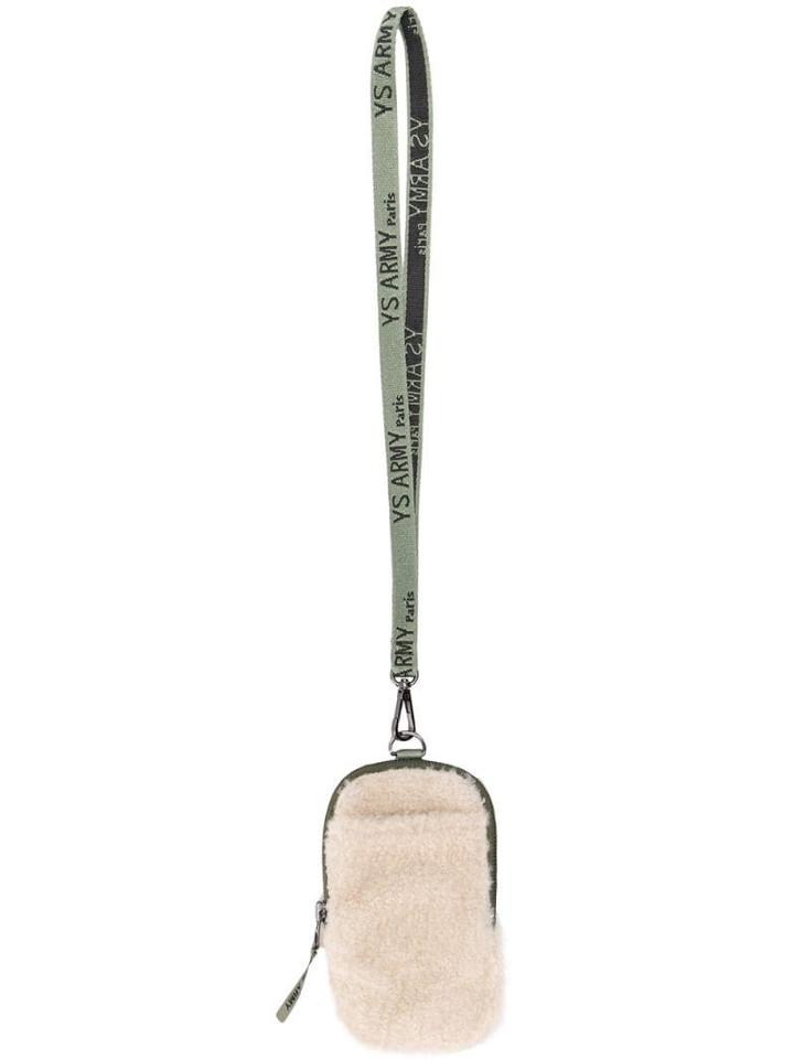 Yves Salomon Merino Phone Pouch - Neutrals