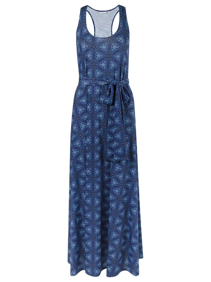 Lygia & Nanny Abstract Print Long Dress - Blue