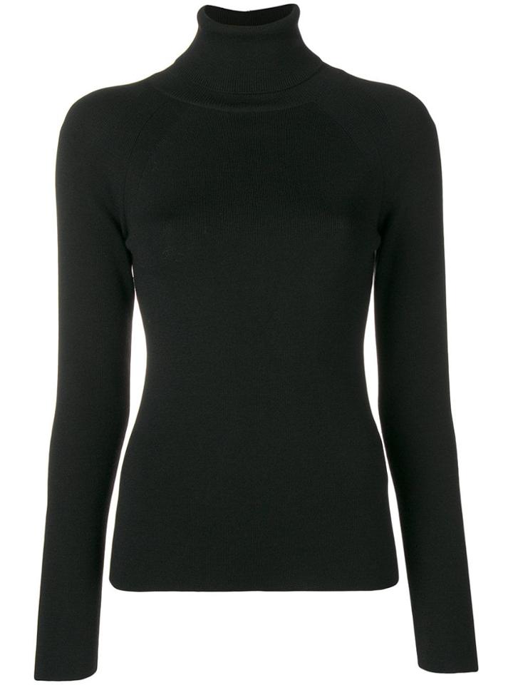 Junya Watanabe Ribbed Turtleneck Sweater - Black
