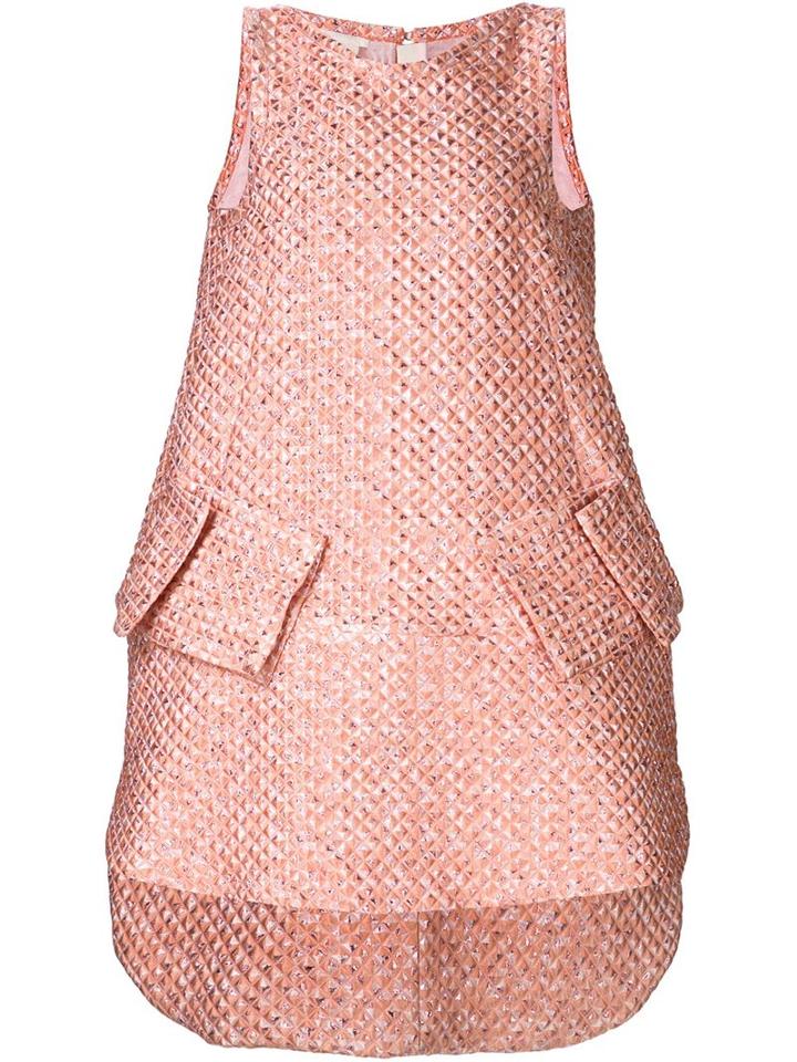 Antonio Berardi Textured Metallic A-line Dress