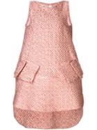 Antonio Berardi Textured Metallic A-line Dress