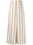 Loro Piana Striped Trousers - Brown
