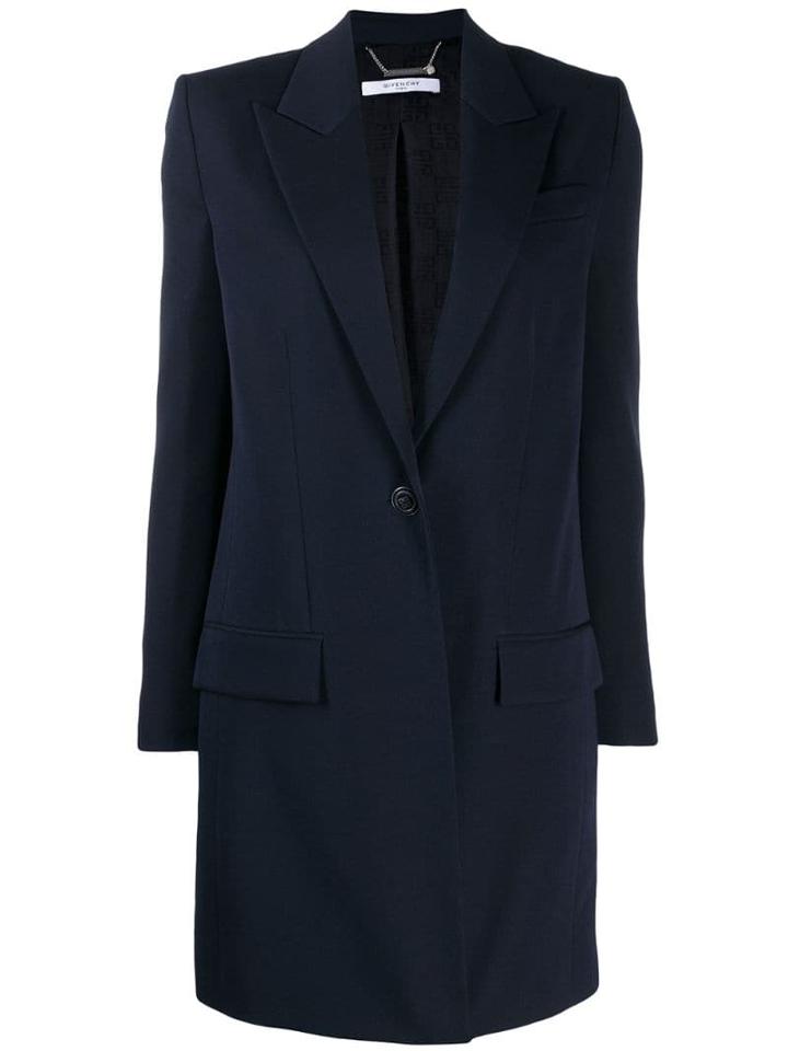 Givenchy Long-line Blazer - Blue