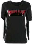 Philipp Plein Fringed T-shirt - Black