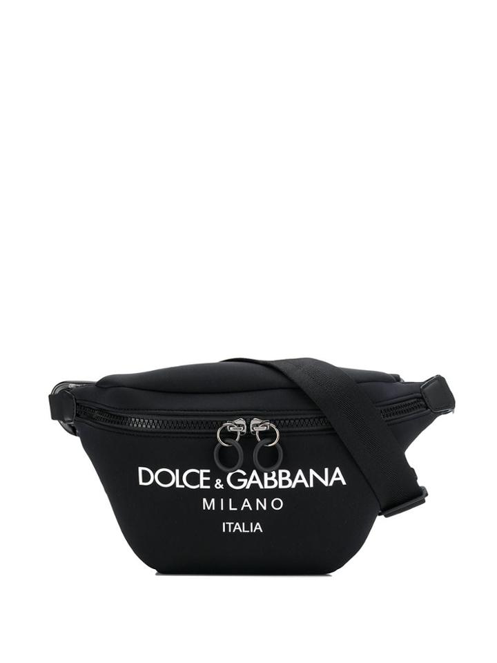 Dolce & Gabbana Logo Print Belt Bag - Black