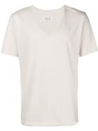 Maison Margiela V-neck T-shirt - Nude & Neutrals