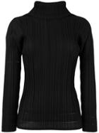 Pleats Please By Issey Miyake - Pleated Blouse - Women - Polyester - 3, Black, Polyester