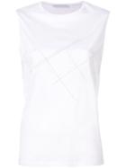 Fabiana Filippi Textured Front Panel T-shirt - White