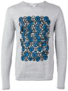 Comme Des Garçons Shirt Printed Sweatshirt, Men's, Size: Large, Grey, Wool