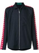 Paura Danilo Paura X Kappa Striped Side Band Shirt Jacket - Blue