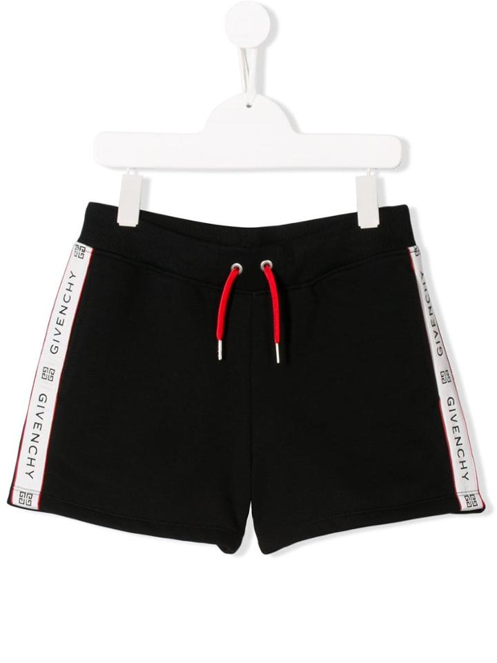 Givenchy Kids Side Logo Shorts - Black