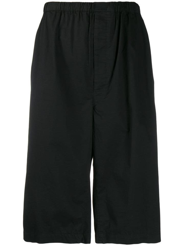 Lemaire Elasticated Waist Shorts - Black