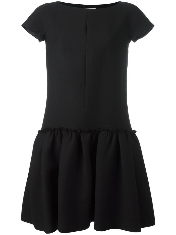Cacharel Loose Fit Dress, Women's, Size: 40, Black, Virgin Wool