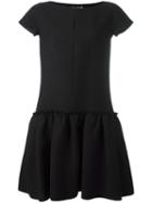 Cacharel Loose Fit Dress, Women's, Size: 40, Black, Virgin Wool