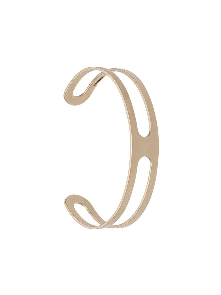Luis Morais Crossed Clamp Bracelet, Men's, Yellow/orange