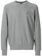 Ps By Paul Smith Embroidered 'dino' Sweatshirt - Grey