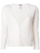 Kristensen Du Nord Plunge Neck Cropped Cardigan - Nude & Neutrals
