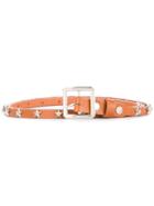 Takahiromiyashita The Soloist Star Stud Slim Belt - Brown