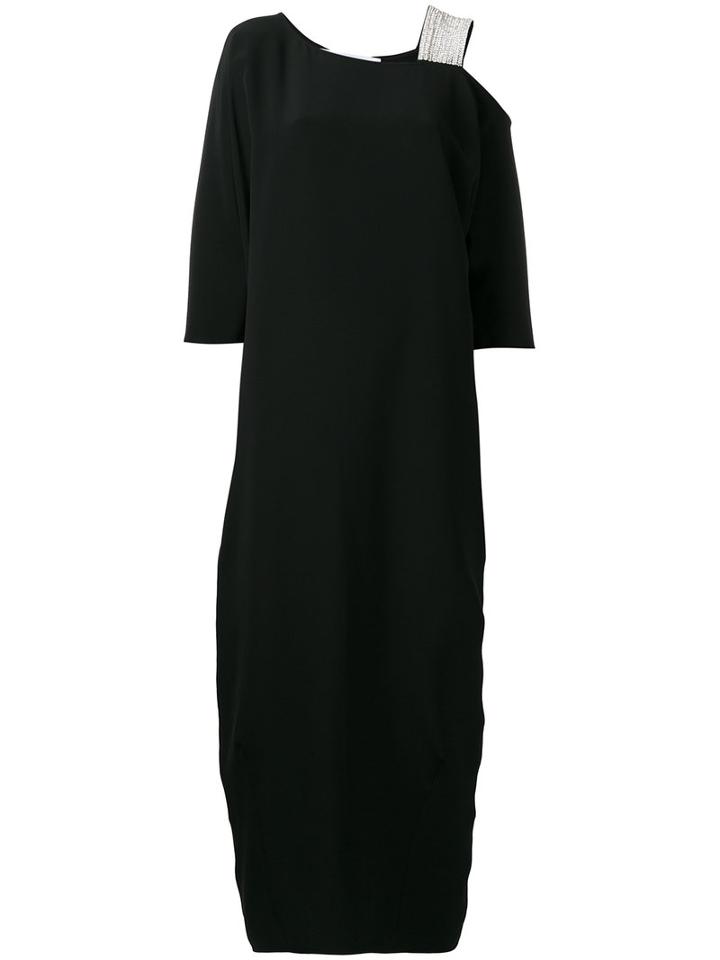 Gianluca Capannolo - One Shoulder Dress - Women - Silk - 42, Women's, Black, Silk