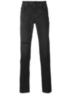Saint Laurent Vintage Effect Distressed Jeans - Black