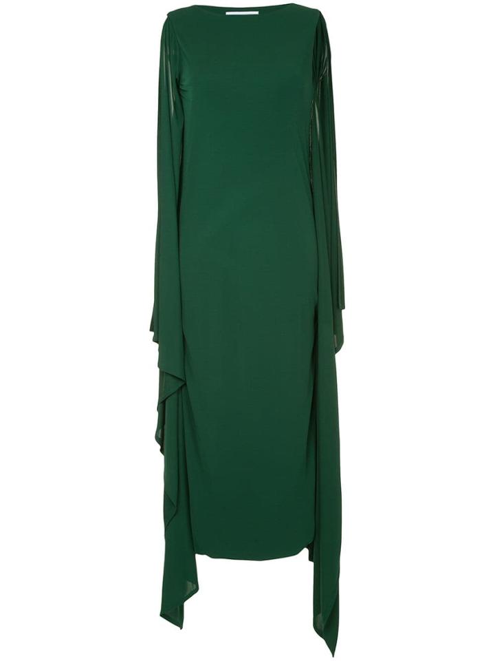 Rosetta Getty Long Cape Dress - Green