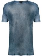 Avant Toi Distressed Effect T-shirt - Blue