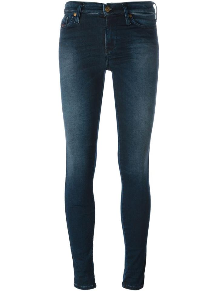 Diesel Five Pocket Design Jeans, Women's, Size: 29, Blue, Cotton/polyester/spandex/elastane