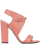 Paul Andrew Buckled Sandals - Pink & Purple