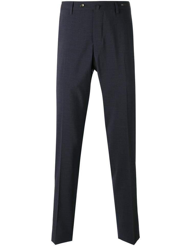 Pt01 Tailored Trousers, Men's, Size: 48, Black, Polyester/virgin Wool/spandex/elastane