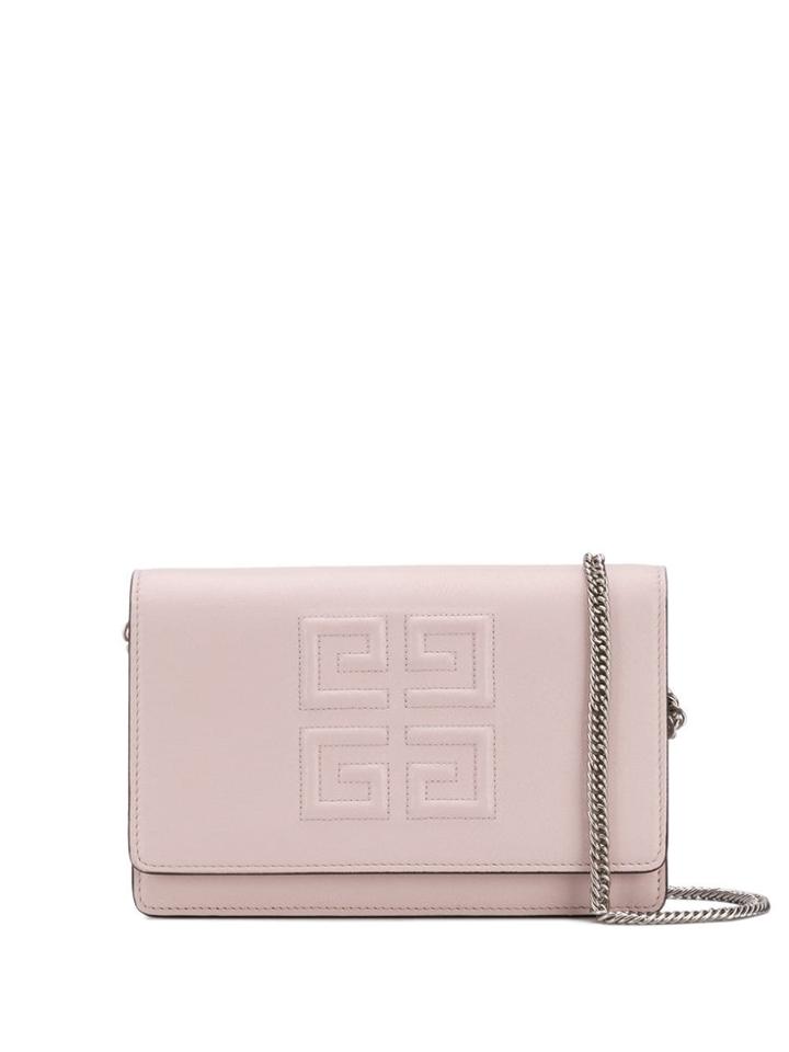 Givenchy Logo Embossed Shoulder Bag - Pink