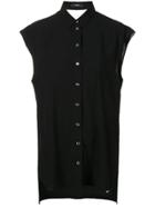 Diesel Cap Sleeve Shirt - Black