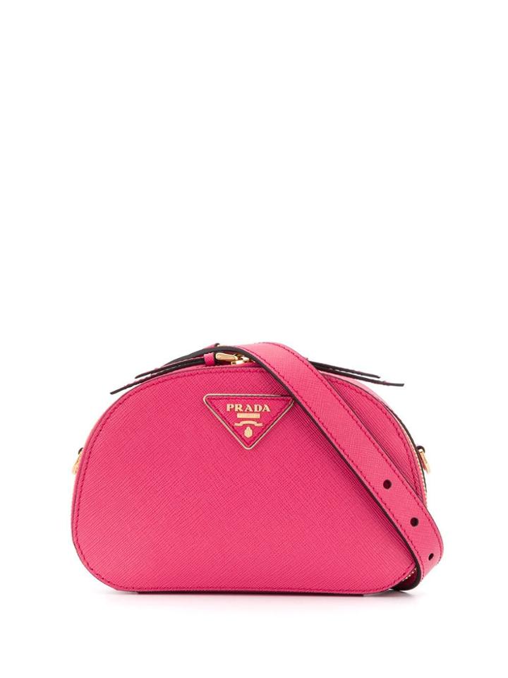 Prada Logo Plaque Belt Bag - Pink
