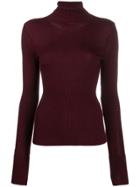 Mrz Turtleneck Knitted Top - Red