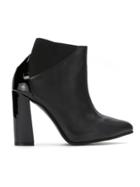 Studio Chofakian Leather Ankle Boots - Black