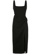 Cushnie Square Neck Sleeveless Dress - Black