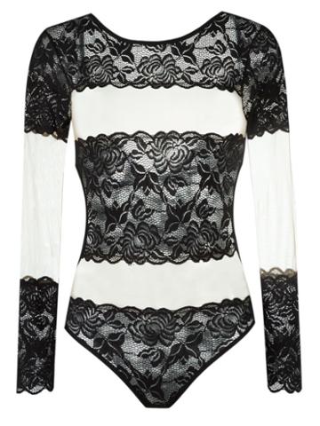 Janiero Lace Body, Women's, Size: P, Black, Polyamide