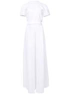 Rosetta Getty - Slit Maxi Dress - Women - Viscose/spandex/elastane - 0, White, Viscose/spandex/elastane