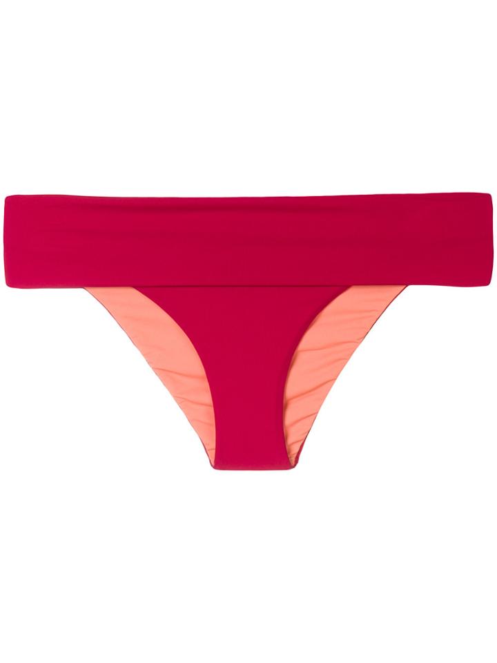 Fisico High Slip Bikini Bottoms - Red