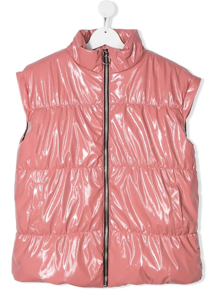 Andorine Teen Quilted Puffer Vet - Pink