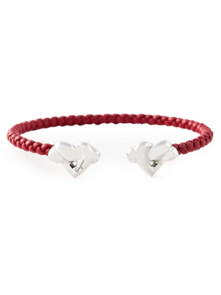 Salvatore Ferragamo Woven Bracelet - Red