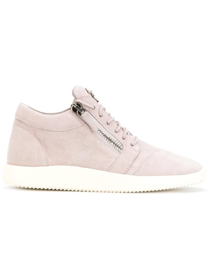 Giuseppe Zanotti Design Runner Mid-top Sneakers - Pink & Purple