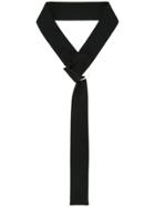 Taylor Ring Detail Neck Tie - Black